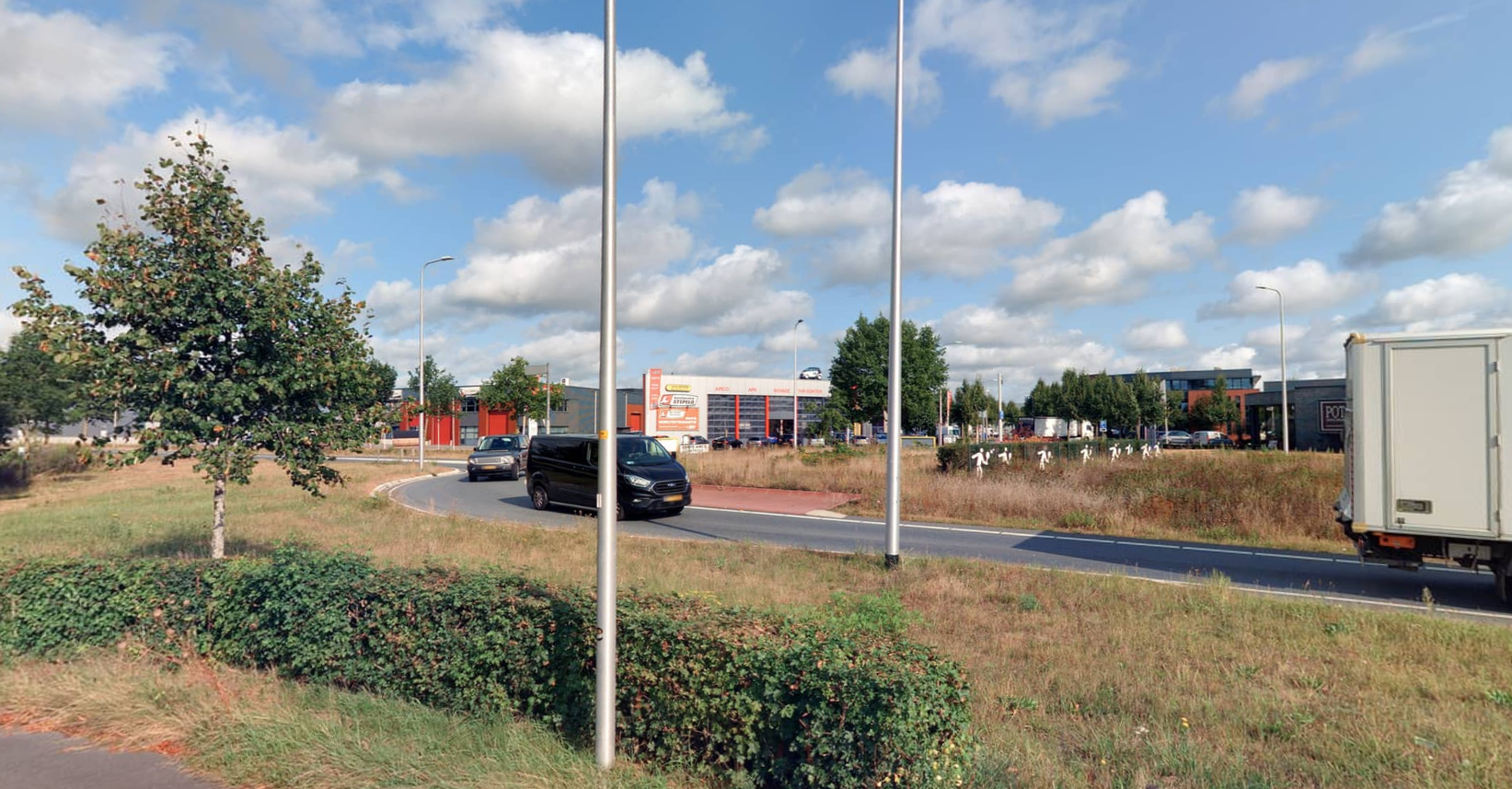 Ovatonde bij de Noordsingel gezien vanaf de Kolenbranderweg. 